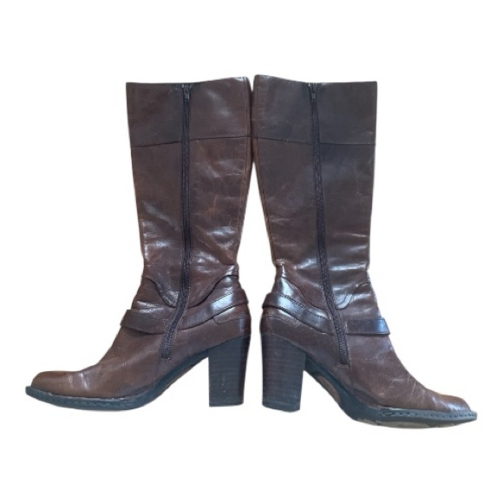 Born Avery Dark Brown Heeled Knee High Boots - Picture 4 of 7